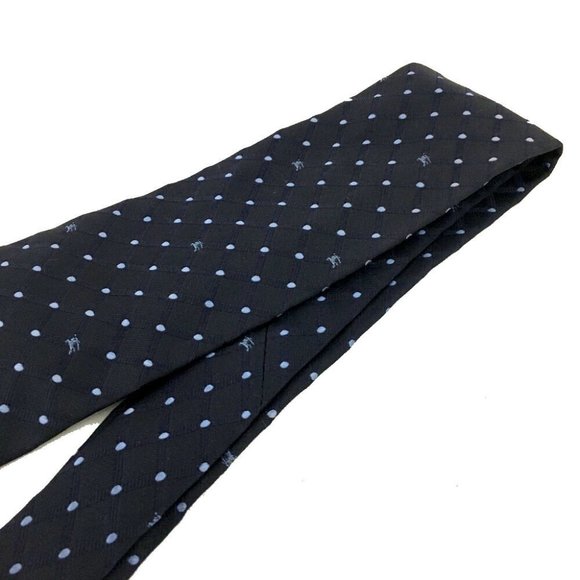 BURBERRY Dots Pattern Navyblue Tie /5T0224 - Picture 3 of 7